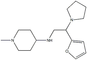 N-[2-(furan-2-yl)-2-(pyrrolidin-1-yl)ethyl]-1-methylpiperidin-4-amine|