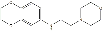 N-[2-(morpholin-4-yl)ethyl]-2,3-dihydro-1,4-benzodioxin-6-amine,,结构式