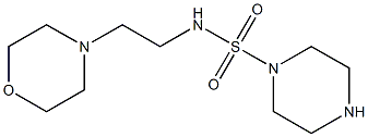 N-[2-(morpholin-4-yl)ethyl]piperazine-1-sulfonamide Struktur