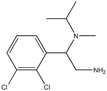 N-[2-amino-1-(2,3-dichlorophenyl)ethyl]-N-isopropyl-N-methylamine 化学構造式