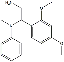N-[2-amino-1-(2,4-dimethoxyphenyl)ethyl]-N-methyl-N-phenylamine Struktur