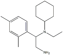 N-[2-amino-1-(2,4-dimethylphenyl)ethyl]-N-ethylcyclohexanamine 结构式