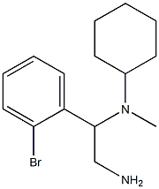 N-[2-amino-1-(2-bromophenyl)ethyl]-N-cyclohexyl-N-methylamine Structure