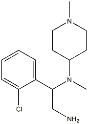 N-[2-amino-1-(2-chlorophenyl)ethyl]-N-methyl-N-(1-methylpiperidin-4-yl)amine Structure