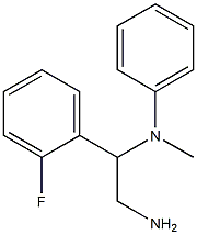 N-[2-amino-1-(2-fluorophenyl)ethyl]-N-methylaniline 结构式