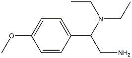 N-[2-amino-1-(4-methoxyphenyl)ethyl]-N,N-diethylamine Structure