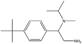 N-[2-amino-1-(4-tert-butylphenyl)ethyl]-N-isopropyl-N-methylamine 化学構造式