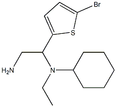 N-[2-amino-1-(5-bromothien-2-yl)ethyl]-N-cyclohexyl-N-ethylamine Structure