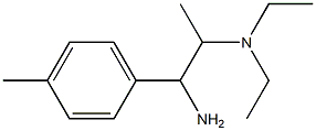 N-[2-amino-1-methyl-2-(4-methylphenyl)ethyl]-N,N-diethylamine,,结构式