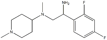 N-[2-amino-2-(2,4-difluorophenyl)ethyl]-N-methyl-N-(1-methylpiperidin-4-yl)amine Struktur