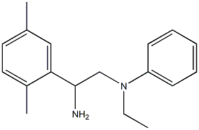 N-[2-amino-2-(2,5-dimethylphenyl)ethyl]-N-ethylaniline Structure