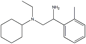 N-[2-amino-2-(2-methylphenyl)ethyl]-N-ethylcyclohexanamine 化学構造式