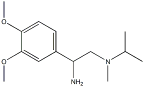 N-[2-amino-2-(3,4-dimethoxyphenyl)ethyl]-N-isopropyl-N-methylamine Struktur