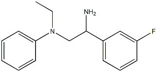 N-[2-amino-2-(3-fluorophenyl)ethyl]-N-ethylaniline Structure