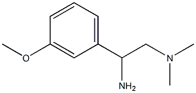 N-[2-amino-2-(3-methoxyphenyl)ethyl]-N,N-dimethylamine 化学構造式