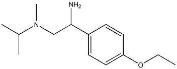 N-[2-amino-2-(4-ethoxyphenyl)ethyl]-N-isopropyl-N-methylamine Structure