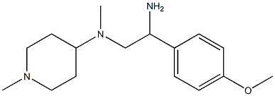 N-[2-amino-2-(4-methoxyphenyl)ethyl]-N-methyl-N-(1-methylpiperidin-4-yl)amine|