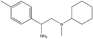 N-[2-amino-2-(4-methylphenyl)ethyl]-N-cyclohexyl-N-methylamine,,结构式