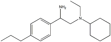 N-[2-amino-2-(4-propylphenyl)ethyl]-N-ethylcyclohexanamine Struktur