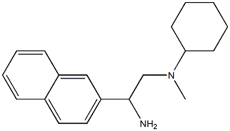 N-[2-amino-2-(naphthalen-2-yl)ethyl]-N-methylcyclohexanamine Structure