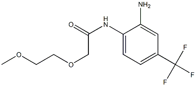 N-[2-amino-4-(trifluoromethyl)phenyl]-2-(2-methoxyethoxy)acetamide Struktur
