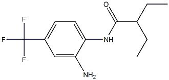 N-[2-amino-4-(trifluoromethyl)phenyl]-2-ethylbutanamide 结构式