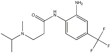 N-[2-amino-4-(trifluoromethyl)phenyl]-3-[methyl(propan-2-yl)amino]propanamide,,结构式