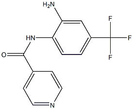 N-[2-amino-4-(trifluoromethyl)phenyl]isonicotinamide,,结构式