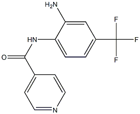 N-[2-amino-4-(trifluoromethyl)phenyl]isonicotinamide Struktur