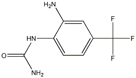 N-[2-amino-4-(trifluoromethyl)phenyl]urea Struktur