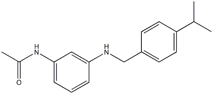 N-[3-({[4-(propan-2-yl)phenyl]methyl}amino)phenyl]acetamide Struktur