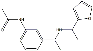 N-[3-(1-{[1-(furan-2-yl)ethyl]amino}ethyl)phenyl]acetamide|