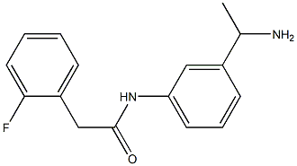 N-[3-(1-aminoethyl)phenyl]-2-(2-fluorophenyl)acetamide Structure