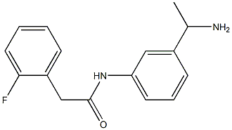 N-[3-(1-aminoethyl)phenyl]-2-(2-fluorophenyl)acetamide,953749-45-6,结构式