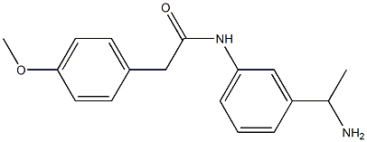 N-[3-(1-aminoethyl)phenyl]-2-(4-methoxyphenyl)acetamide