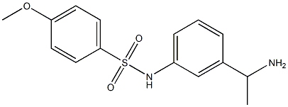 N-[3-(1-aminoethyl)phenyl]-4-methoxybenzene-1-sulfonamide Structure