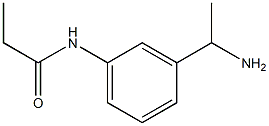 N-[3-(1-aminoethyl)phenyl]propanamide Structure