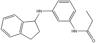 N-[3-(2,3-dihydro-1H-inden-1-ylamino)phenyl]propanamide Structure