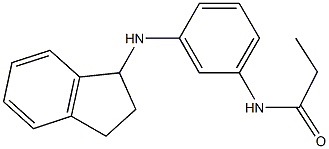 N-[3-(2,3-dihydro-1H-inden-1-ylamino)phenyl]propanamide Struktur