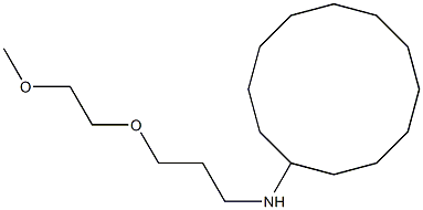 N-[3-(2-methoxyethoxy)propyl]cyclododecanamine Structure