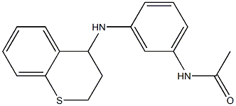 N-[3-(3,4-dihydro-2H-1-benzothiopyran-4-ylamino)phenyl]acetamide Structure