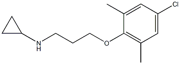 N-[3-(4-chloro-2,6-dimethylphenoxy)propyl]cyclopropanamine Struktur