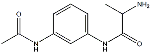 N-[3-(acetylamino)phenyl]-2-aminopropanamide Structure
