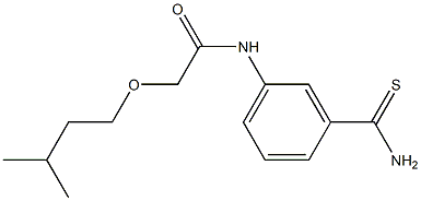  N-[3-(aminocarbonothioyl)phenyl]-2-(3-methylbutoxy)acetamide