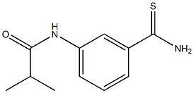 N-[3-(aminocarbonothioyl)phenyl]-2-methylpropanamide Structure