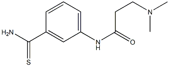 N-[3-(aminocarbonothioyl)phenyl]-3-(dimethylamino)propanamide Structure