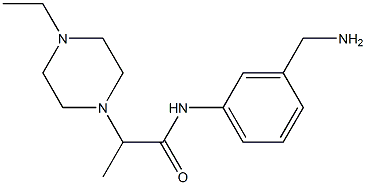 N-[3-(aminomethyl)phenyl]-2-(4-ethylpiperazin-1-yl)propanamide