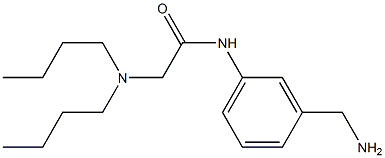 N-[3-(aminomethyl)phenyl]-2-(dibutylamino)acetamide,,结构式