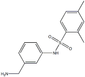 N-[3-(aminomethyl)phenyl]-2,4-dimethylbenzene-1-sulfonamide Structure