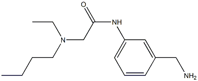 N-[3-(aminomethyl)phenyl]-2-[butyl(ethyl)amino]acetamide Structure